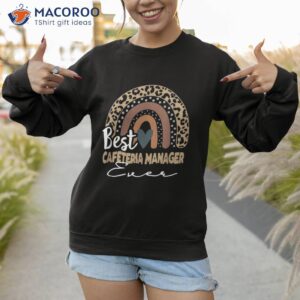 back to school boho rainbow cafeteria manager shirt sweatshirt 1