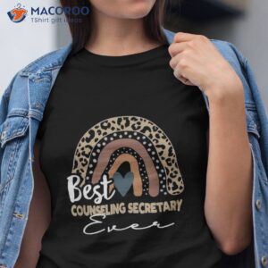 back to school boho rainbow counseling secretary shirt tshirt