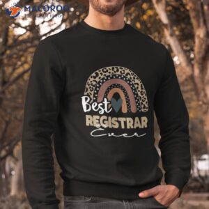 back to school boho rainbow leopard registrar shirt sweatshirt