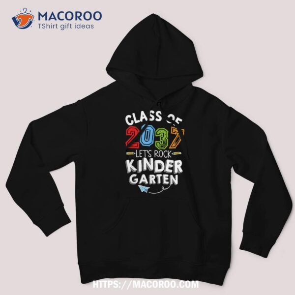 Back To School Class Of 2037 Kindergarten Teacher Kids Shirt