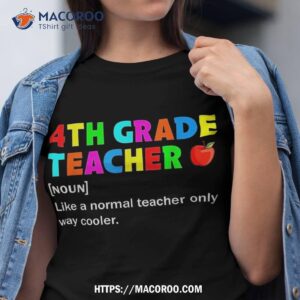 back to school definition 4th grade fourth teacher shirt tshirt