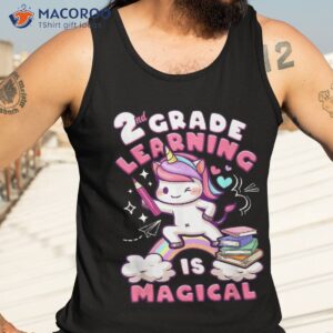 back to school first day of 2nd grade girl unicorn shirt tank top 3