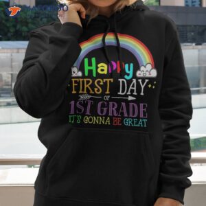 Back To School First Day Of Grade Hello 1st Kid Shirt