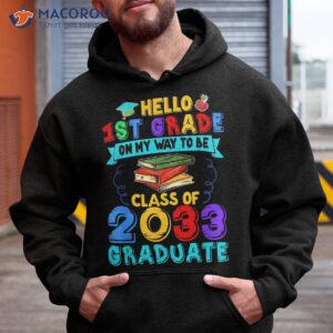 back to school first day of grade hello 1st kids shirt hoodie