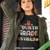 Back To School Fourth Grade Vibes Student Teacher Kids Shirt