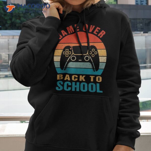 Back To School Funny Game Over Teacher Student Controller Shirt