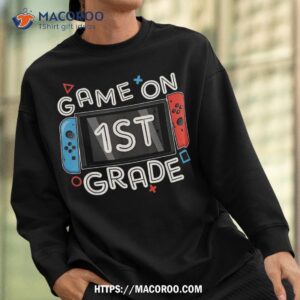 back to school game on 1st grade funny gamer kids boys shirt sweatshirt 3