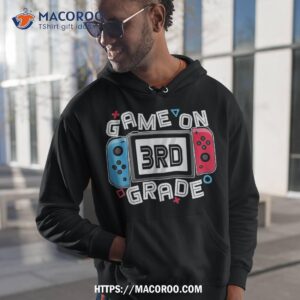 Back To School Game On 3rd Grade Funny Gamer Kids Boys Shirt