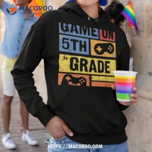 back to school game on 5th grade funny gamer kids boys shirt hoodie 3