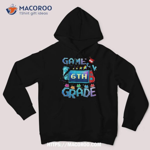 Back To School Game On 6th Grade Funny Gamer Kids Boys Shirt