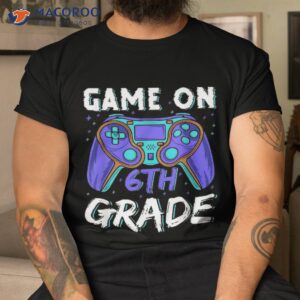 Back To School Game On 6th Grade Funny Gamer Kids Boys Shirt