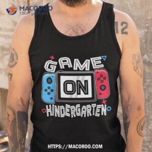 back to school game on kindergarten funny gamer kids boys shirt tank top