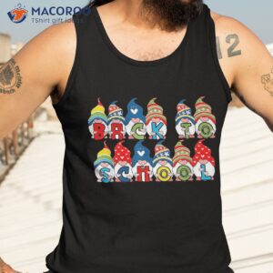 back to school gnomies cute gnome students teachers shirt tank top 3