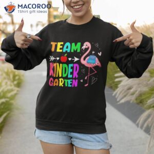 back to school kindergarten flamingo student kids boys girls shirt sweatshirt