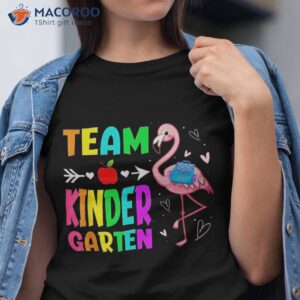 back to school kindergarten flamingo student kids boys girls shirt tshirt