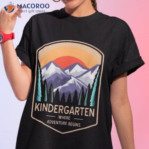 back to school kindergarten the adventure begins kids shirt tshirt 1