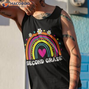 back to school rainbow 2nd second grade squad for teachers shirt tank top 1