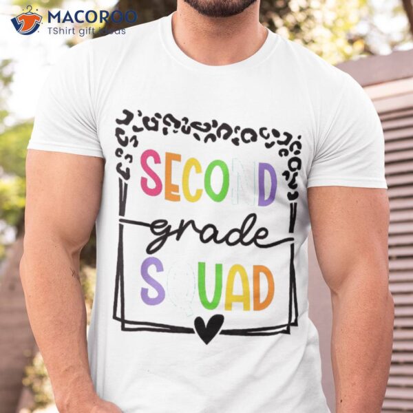 Back To School Second Grade Squad Student Teacher Shirt