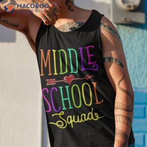 back to school shirt middle squad teacher student tank top 1