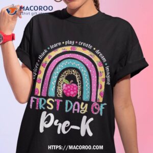 back to school shirt rainbow happy first day of pre k gift tshirt 1