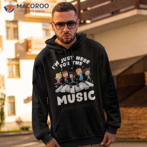 back to school teacher im just here for the music shirt hoodie 2