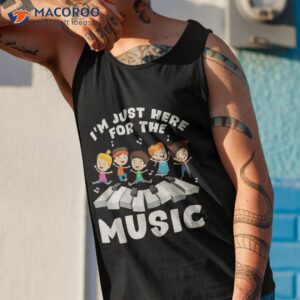 back to school teacher im just here for the music shirt tank top 1