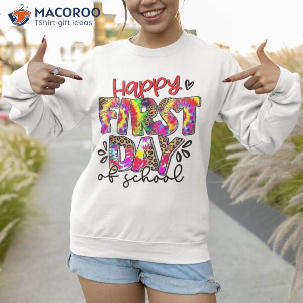 Back To School Teacher Student Happy First Day Of Kid Shirt