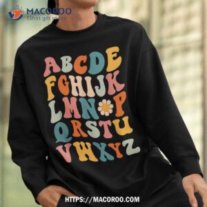 back to school teachers funny pre k kindergarten hi alphabet shirt sweatshirt