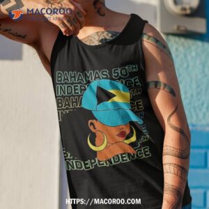 bahamas 50th independence day bahamian girl flag shirt tank top 1