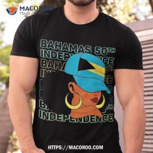 Bahamas 50th Independence Day Bahamian Girl Flag Shirt