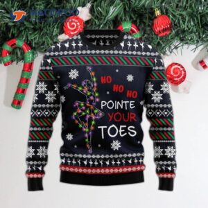 Ballet Pointe Ugly Christmas Sweater