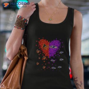 baltimore orioles baltimore ravens logo in heart shirt tank top 4