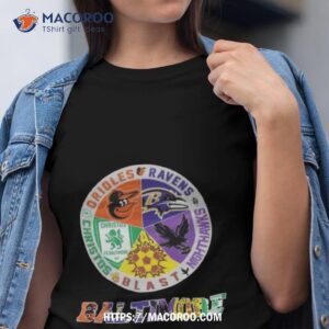 Baltimore Team Sports Orioles Ravens Christos Blast And Nighthawks Logo 2023 Shirt
