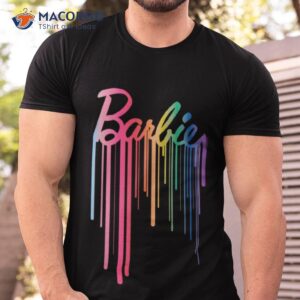 Barbie Logo Rainbow Drip Shirt Barbie Logo Rainbow Drip Shirt