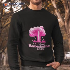 Barbie Movies I Survived Barbenheimer 2023 Shirt 2 barbie movies i survived barbenheimer 2023 shirt sweatshirt