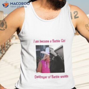 barbie oppenheimer funny shirt tank top 3