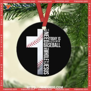 baseball all i need faith circle ceramic ornament basketball player ornament 2