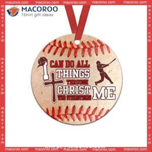 baseball i can do all things faith circle ceramic ornament nba ornaments 0