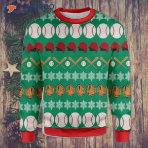 Baseball Santa Claus Ugly Christmas Sweater