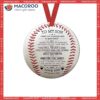 Baseball To My Son Circle Ceramic Ornament, Diy Basketball Ornaments