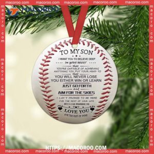 baseball to my son circle ceramic ornament diy basketball ornaments 3