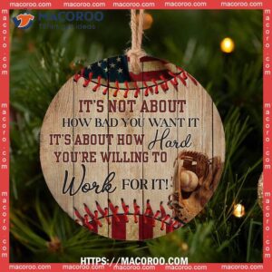 baseball work for it circle ceramic ornament nba ornaments 3