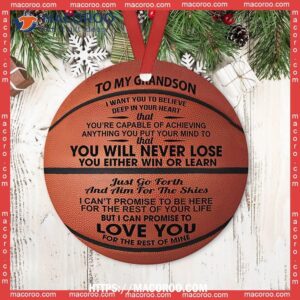 basketball grandson you never lose circle ceramic ornament nba christmas ornaments 2