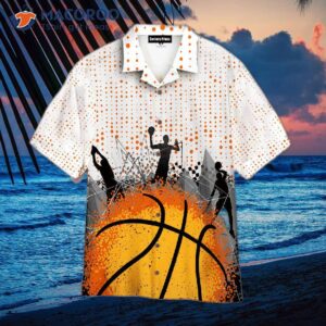 Basketball Player Icon Loves White Hawaiian Shirt