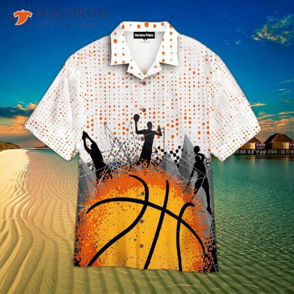 Basketball Player Icon Loves White Hawaiian Shirt