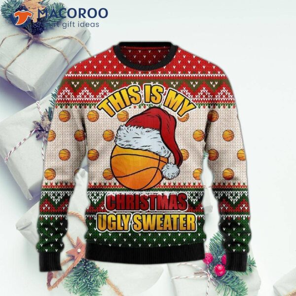 Basketball Ugly Christmas Sweater