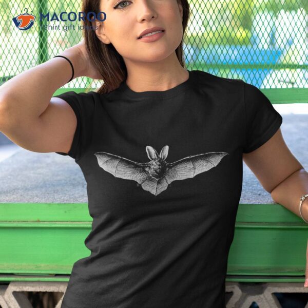 Bats Scientific Illustration Drawing Biology Art Halloween Shirt