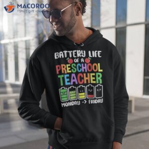 battery life of a preschool teacher pullover kids boys girls shirt hoodie 1