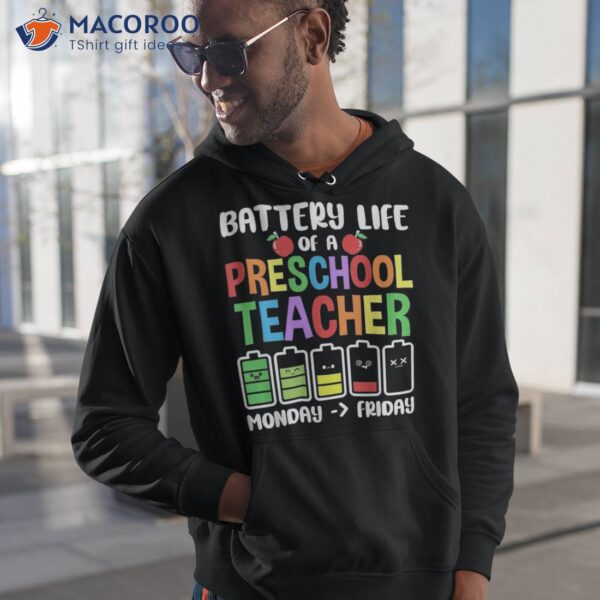 Battery Life Of A Preschool Teacher Pullover Kids Boys Girls Shirt