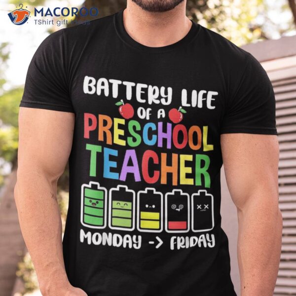 Battery Life Of A Preschool Teacher Pullover Kids Boys Girls Shirt